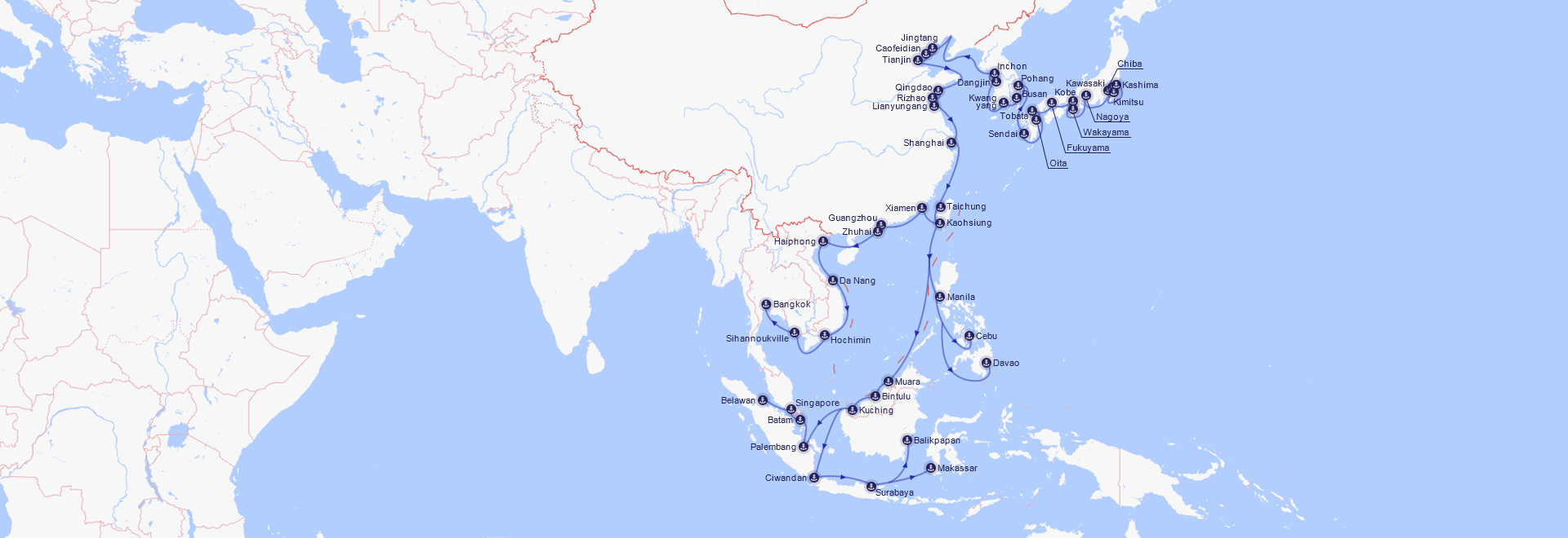 远东至东南亚航线